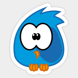 Blue birdie Sticker